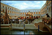 Interior of the Venetian casino. Las Vegas, Nevada, USA (color)