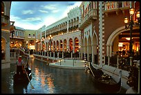 Interior of the Venetian casino. Las Vegas, Nevada, USA (color)
