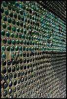 Bottles making up a wall, Rhyolite. Nevada, USA
