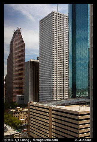 Skyline District. Houston, Texas, USA (color)