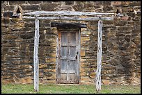 Door in wall, Indian quarters, Mission San Jose. San Antonio, Texas, USA ( color)