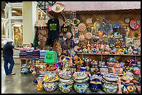 Mexican ceramics for sale, Market Square. San Antonio, Texas, USA ( color)