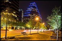 Street at night. Austin, Texas, USA ( color)