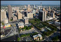 Aerial view of downtown. San Antonio, Texas, USA ( color)