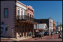 Street with historic buildings. Jefferson, Texas, USA ( color)