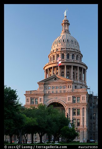 Texas State Capitol at sunset. Austin, Texas, USA (color)