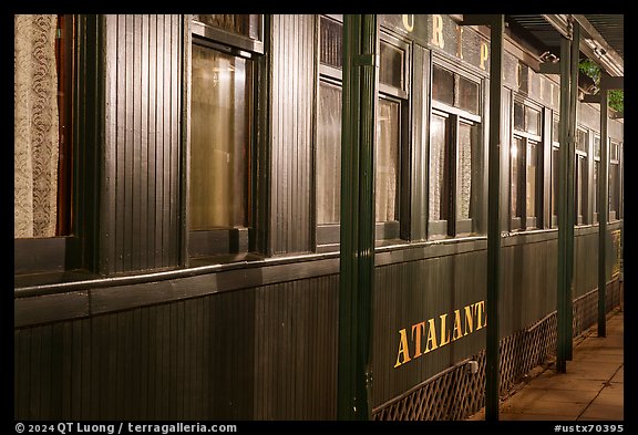 Railway car detail. Jefferson, Texas, USA (color)