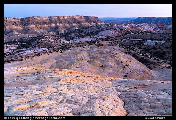Yellow Rock Valley, dusk. Grand Staircase Escalante National Monument, Utah, USA (color)