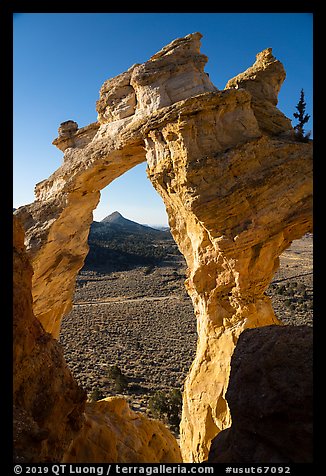 Grosvenor Arch and valley. Grand Staircase Escalante National Monument, Utah, USA
