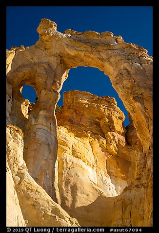 90-foot span of Grosvenor Arch. Grand Staircase Escalante National Monument, Utah, USA (color)