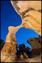 Metate Arch at night. Grand Staircase Escalante National Monument, Utah, USA ( color)