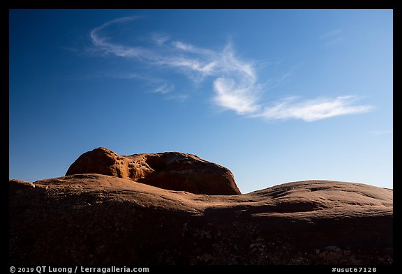 Dance Hall Rock and cloud. Grand Staircase Escalante National Monument, Utah, USA
