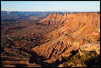 Lockhart Basin Canyon Rims from Needles Overlook. Bears Ears National Monument, Utah, USA ( color)