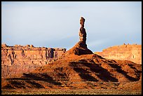 Monolith and cliffs, Valley of the Gods. Bears Ears National Monument, Utah, USA ( color)
