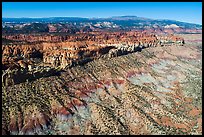 Aerial view of cliffs. Grand Staircase Escalante National Monument, Utah, USA ( color)