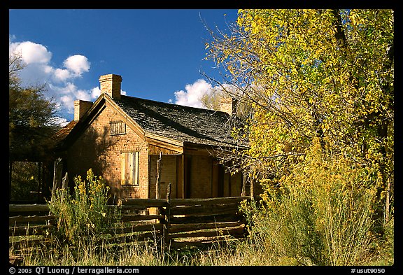 Old house, Grafton. Utah, USA (color)