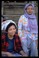 Muslem women from Cham minority village, near Chau Doc