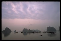 General view of the bay with its three thousands limestone islets