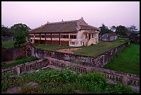 Building amongst gardens, Hue citadel. Hue, Vietnam ( color)