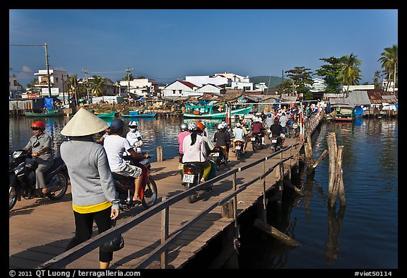 Mobile bridge, Duong Dong. Phu Quoc Island, Vietnam (color)