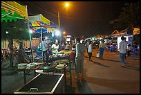 Restaurant, Dinh Cau Night Market. Phu Quoc Island, Vietnam (color)