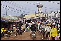 Busy public market, Duong Dong. Phu Quoc Island, Vietnam (color)