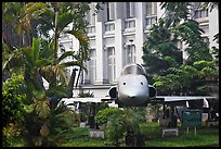 Fighter plane used by renegate South Vietnamese pilot to bomb Presidential Palace. Ho Chi Minh City, Vietnam