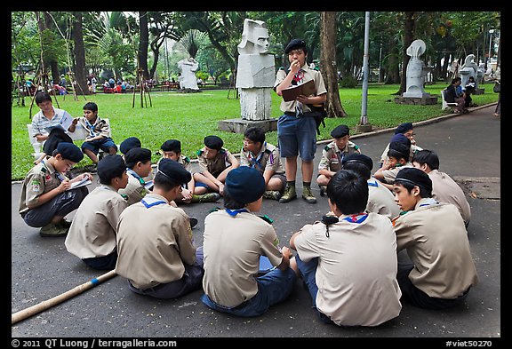 Boy Scouts, Cong Vien Van Hoa Park. Ho Chi Minh City, Vietnam