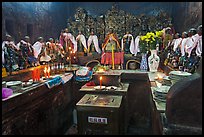 Room with figures of 12 women, each examplifying a human characteristic, Jade Emperor Pagoda, district 3. Ho Chi Minh City, Vietnam ( color)