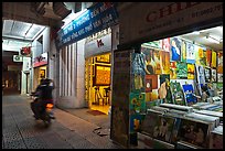 Art galleries at night. Ho Chi Minh City, Vietnam (color)