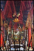 Incense coils, Phuoc An Hoi Quan Pagoda. Cholon, District 5, Ho Chi Minh City, Vietnam ( color)