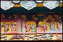 Ceramic scenes from traditional Chinese stories, Quan Am Pagoda. Cholon, District 5, Ho Chi Minh City, Vietnam ( color)