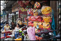 Shop selling dragon heads used for traditional dancing. Cholon, Ho Chi Minh City, Vietnam ( color)
