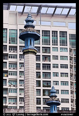Minaret, Cholon Mosque. Cholon, District 5, Ho Chi Minh City, Vietnam