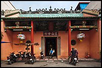 Facade, Tam Son Hoi Quan Pagoda. Cholon, District 5, Ho Chi Minh City, Vietnam (color)