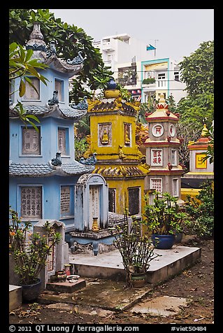 Tombs, Giac Lam Pagoda, Tan Binh District. Ho Chi Minh City, Vietnam