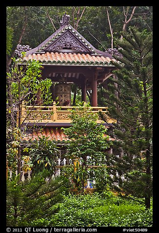 Bell tower, Giac Lam Pagoda, Tan Binh District. Ho Chi Minh City, Vietnam (color)