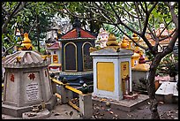 Buddhist graves, Giac Lam Pagoda, Tan Binh District. Ho Chi Minh City, Vietnam (color)