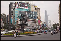 Traffic circle. Ho Chi Minh City, Vietnam ( color)