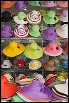 Colorful hats for sale. Ho Chi Minh City, Vietnam