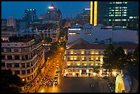 Rooftop view of central Saigon. Ho Chi Minh City, Vietnam (color)