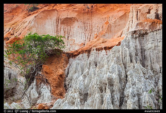 Erosion landscape of sand and sandstone. Mui Ne, Vietnam