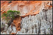 Erosion landscape of sand and sandstone. Mui Ne, Vietnam (color)