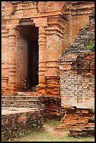 Entrance to sanctuary in Cham Tower. Mui Ne, Vietnam (color)