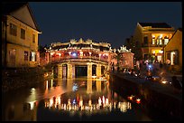 Japanese Bridge on lantern festival night. Hoi An, Vietnam ( color)