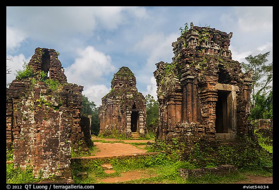 Hindu tower temples. My Son, Vietnam (color)