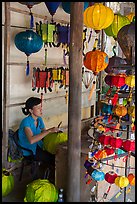 Paper lantern workshop. Hoi An, Vietnam (color)
