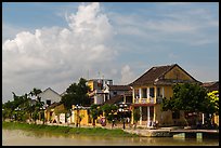 Waterfront houses. Hoi An, Vietnam (color)