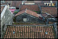 Ancient tile rooftops. Hoi An, Vietnam (color)