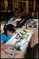Silk Embroidery workshop. Hoi An, Vietnam (color)